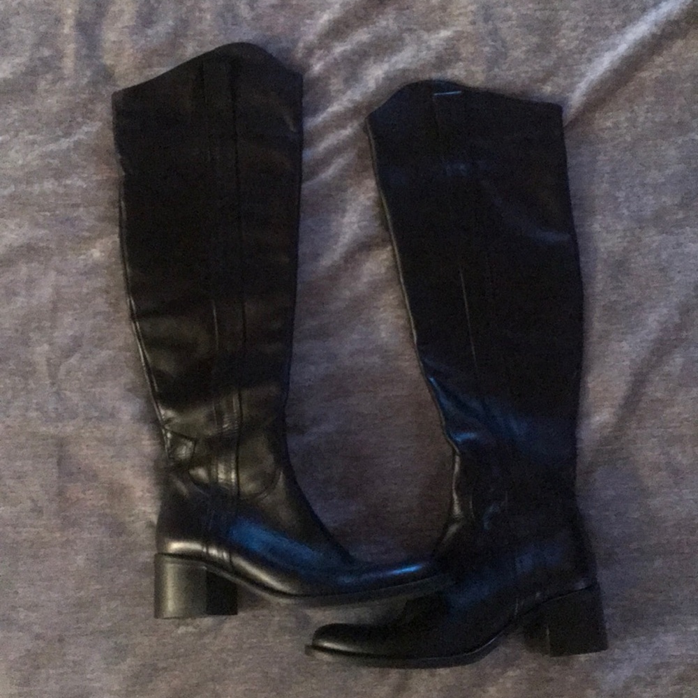Charles David over the knee black boots size 37